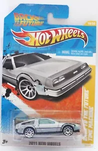HOT WHEELS Back to the future DeLorean wheels down MINT long card USA - Picture 1 of 3