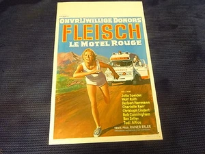ORIGINAL MOVIE POSTER /AFFICHE CINEMA - FLEISCH / LE MOTEL ROUGE (JUTTA SPEIDEL) - Afbeelding 1 van 1