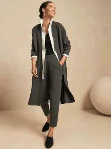 Banana Republic Duster Cardigan Sweater, Charcoal Gray, Size XS, NWT - Picture 1 of 6