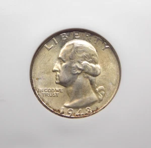 1948 "D" Washington SILVER Quarter 25c NGC MS65 #025 GEM Uncirculated ECC&C, Inc - Picture 1 of 5