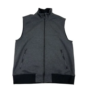 Chaleco Goodfellow & Co. Para Hombre Gris Tejido Forrado en Polar Bolsillos con Cremallera Completa Talla Grande - Imagen 1 de 8