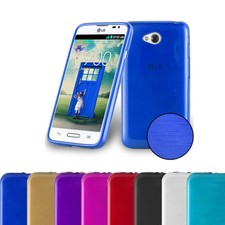 Coque Housse Silicone pour LG L70 (1.SIM) Protection Case Brushed Cover