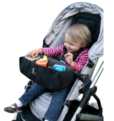 Cochecito Bandeja de Meriendas Bebidas Juguetes Snacks Barra Frontal Antideslizante Niño Juguete Fácil Alcance Foto 1 de 4
