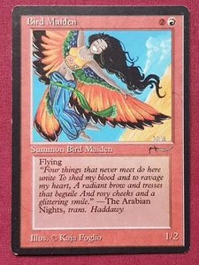 Magic The Gathering ARABIAN NIGHTS BIRD MAIDEN DARK red card MTG - Picture 1 of 2