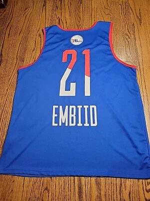 Joel Embiid #21 Philadelphia 76ers Jersey Mens Size XL NBA Basketball Sixers - Image 1 of 4