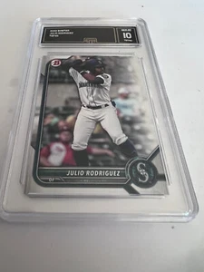 JULIO RODRIGUEZ MARINERS 2022 BOWMAN # BP45 GMA GRADED 10 L@@@K - Bild 1 von 2