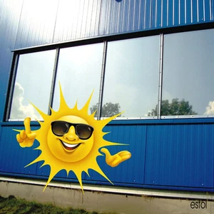 Sonnenschutzfolie 87% Spiegelfolie PREMIUM Hitzeschutz Fenster Folie AUSSEN - Bild 1 von 16