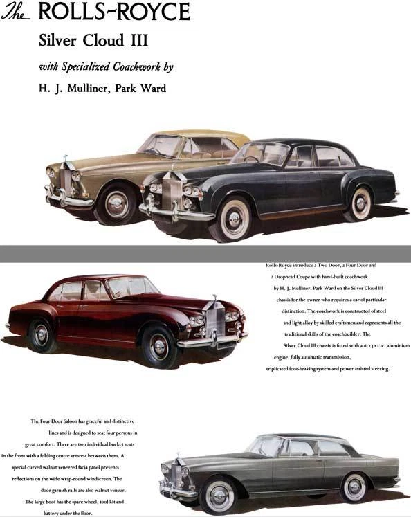 Rolls Royce 1963 - The Rolls Royce Silver Cloud III with Specialized Coachwork b - Image 1 of 1