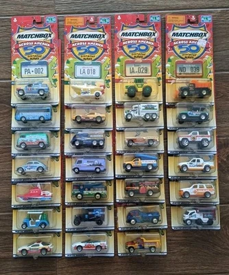 Lote de 27 autos Matchbox Across America 50 cumpleaños, todos los diferentes estados. Foto 1 de 4