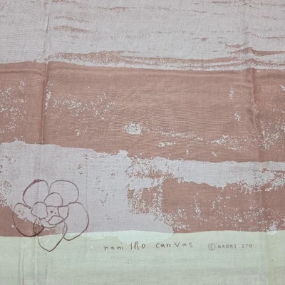 Nani IRO Naomi Ito 2003 Canvas Fabric Momo Pink 100×200cm - Image 1 of 4