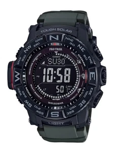 Casio Pro Trek PRW-3510Y-8CR Solar Digital Watch 55mm Stainless Steel Green - Picture 1 of 2