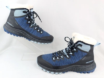 Merrell Women's Bravada Knit Bluff Polar Waterproof Boots Blue / Black Sz 10.5 - Image 1 of 4