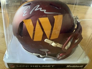 NFL Riddell Autographed Mini Helmet Emmanuel Forbes Jr Washington Commanders - Picture 1 of 3