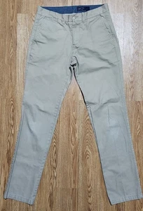 Gap Chino Hose Herren 29x32 Slim Straight Khaki Flatfront Freizeit - Bild 1 von 9
