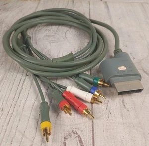Official Microsoft Xbox 360 Component HD AV Cable RGB - Genuine OEM TESTED - Picture 1 of 1