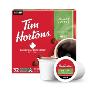 Tim Hortons Decaffeinato, Caffè Tostatura Media, Cialde K-Cup Monodose Compatibile...  - Foto 1 di 6