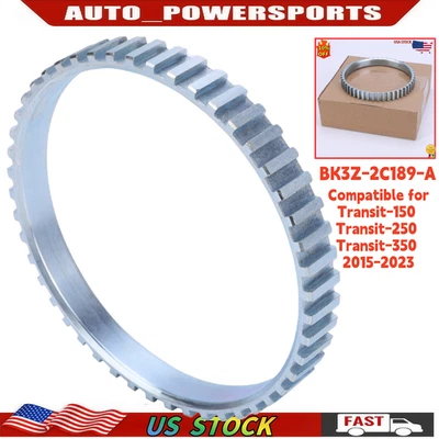 BK3Z-2C189-A ABS Wheel Speed Sensor Tone Ring Fit For Ford Transit 150 250 350 - Image 1 of 4