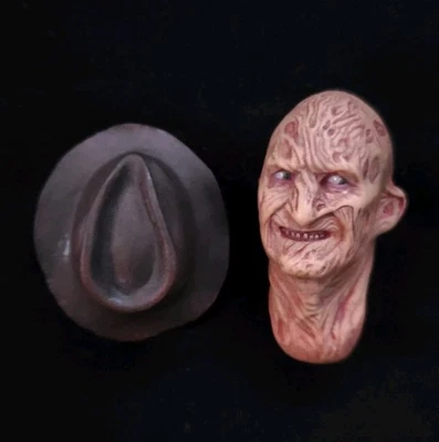 Escultura de cabeça personalizada para Sideshow Freddy Krueger 1/6 *LEIA A DESCRIÇÃO* - Imagem 1 de 4