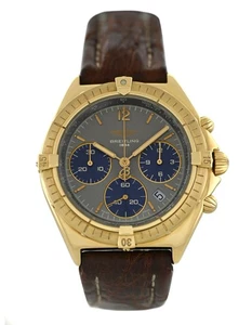 Breitling Chrono Sextant K55045 83 Gr. 18k Gold Chronograph 36MM Midsize Quartz - Picture 1 of 13