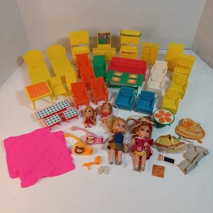 Vintage 1968 Mattel Little Kiddles Dolls & Snap-Happy Furniture Large Lot - Picture 1 of 8