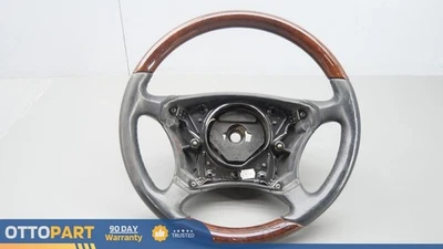 2000-2006 MERCEDES W215 CL600 CL55 AMG 4 Spoke Steering Wheel Anthracite OEM - Image 1 of 4