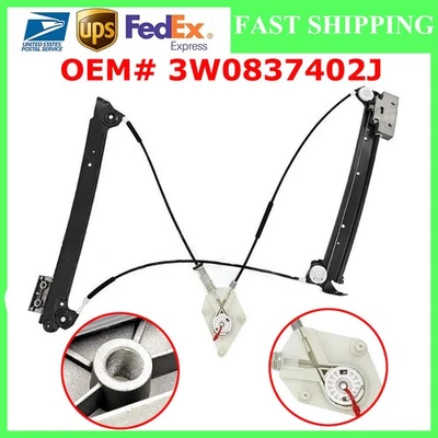New 3W0837402J For Bentley Continental GT 2003-2007 Front Right Window Regulator Foto 1 de 4