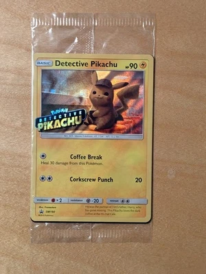 Detective Pikachu - (Stamped) SM190 Sm Holo - In Original Sealed Packaging NICE! - Image 1 of 2