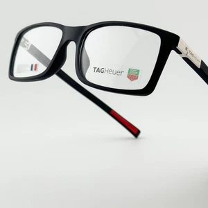 Original Tag Heuer TH 0511 Vollrand Schwarz Rot Urban 7 Gestell France Brille - Bild 1 von 15