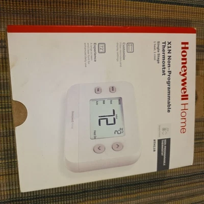 NEW HONEYWELL X1N NON-PROGRAMMABLE THERMOSTAT SINGLE STAGE RTH11B HOME - Image 1 of 4