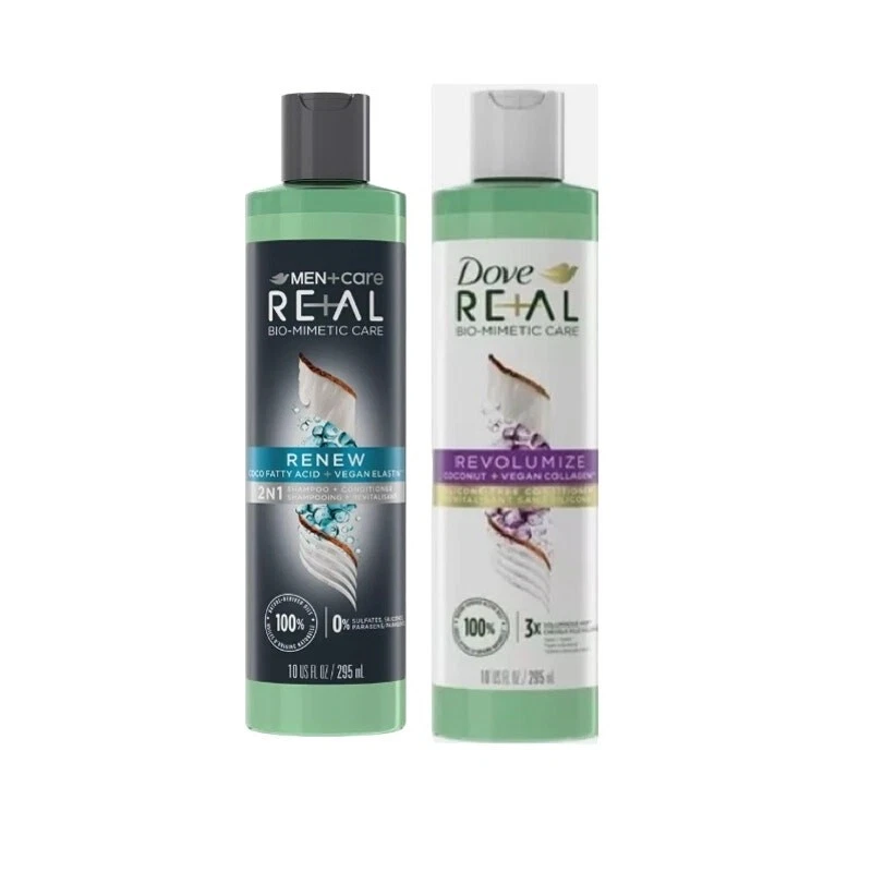 Шампунь-кондиционер Dove Men+Care Real Bio-Mimetic Care Renew Revolumize упаковка 2 шт. - Изображение 1 из 1