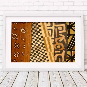 AFRICAN PATTERN - Tribal Poster Picture Print - Sizes A5 to A0 **FREE DELIVERY** - Picture 1 of 14