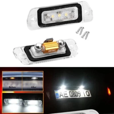 For Mercedes ML GL R Class W164 X164 W251 Error Free LED License Plate Lights - Image 1 of 4