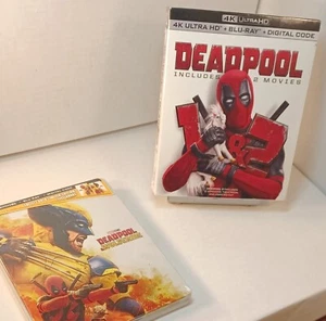 Deadpool 2 Movies 4K + Deadpool & Wolverine 4K Steelbook (Wolverine Variant)-NEW - Picture 1 of 7