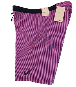 Nike AeroSwift Dri-Fit ADV 2XL 1/2-Länge enge Passform Training schwarz/pink Shorts - Bild 1 von 10