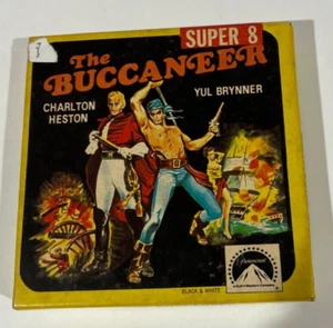 THE  BUCCANEER SUPER 8 P517 Yul Brynner Charlton Heston Black And White - Picture 1 of 4