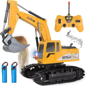 Jiakora Remote Control Excavator Toys for Boys, RC Excavator Toy for Boys 3 4 5 - Picture 1 of 9