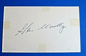 GENE WOODLING SIGNED 3x5 INDEX CARD ~ NY YANKEES / D. 2001 ~ 100% GUARANTEE - Picture 1 of 1