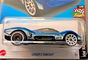 2024 Hot Wheels Group C Fantasy 74/250 HW Race Day Series 1/10 Blue & White - Picture 1 of 5