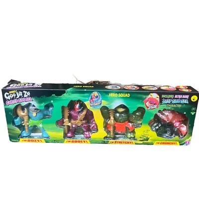 Goo Jit Zu Cursed Goo Sea Hero Squad 4 Pack with Exoshock Ultra Rare - Image 1 of 4