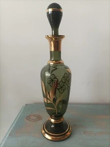 Antique large glass bottle, height 32 cm - Picture 1 of 12