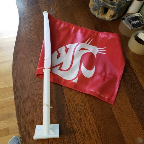 Washington State University NEW Car Flag - Collegiate Licensed Product Cover