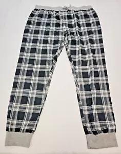 Hanes Herren Pyjamahose 3XLarge Tall French Terry Jogginghose Lounge Nachtwäsche kariert - Bild 1 von 7