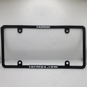 Carmax Black Plastic Dealership License Plate Frame Front Or Rear - Picture 1 of 3