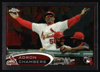 2012 Topps Chrome Adron Chambers Rookie #153 St. Louis Cardinals - Image 1 of 2