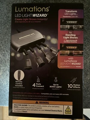 Lumations LED Light Wizard 4 Ports Plug & Play 10 Motion Effects w/Remote NIB - Image 1 of 2