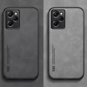 Masafe Custodia magnetica in pelle per Xiaomi Redmi Note 13 12 11 Pro Cover - Foto 1 di 20