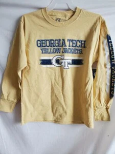 CAMISA RUSSELL GEORGIA TECH MANGA LARGA NIÑOS TALLAS SURTIDAS #441 - Imagen 1 de 1
