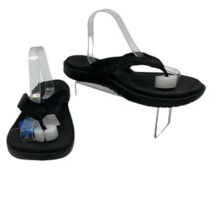 ONCAI Sandals Men's Size 12 Black Slip On Beach Boat Lake Flip Flops New - Picture 1 of 12
