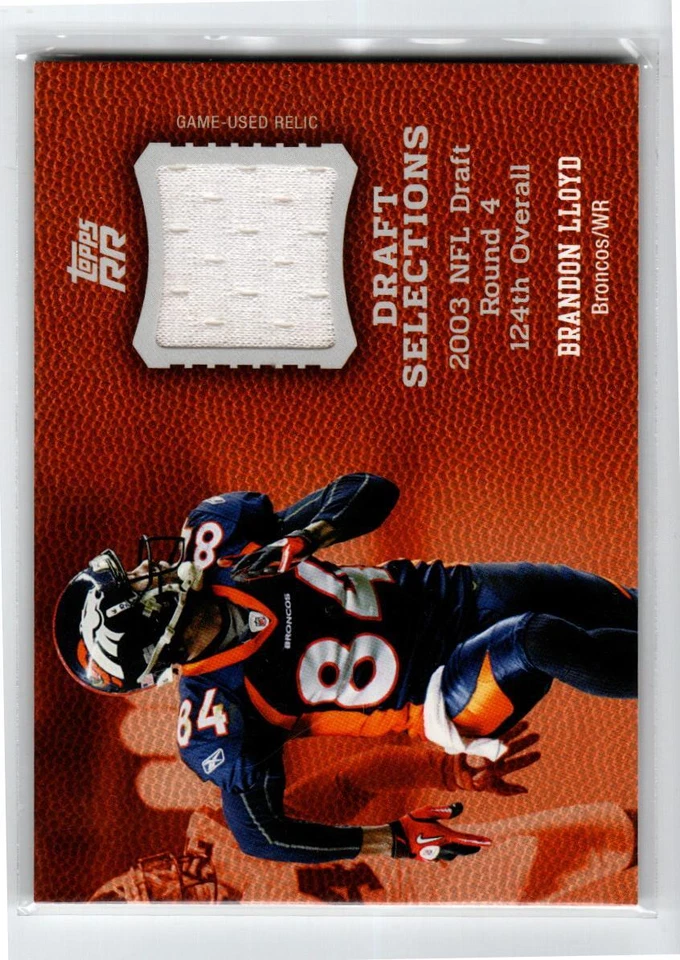 2011 Topps Rising Rookies Draft Selection Jerseys #DSSBL Brandon Lloyd - Image 1 of 1