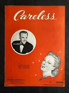 1939 Vintage Sheet Music  - Careless - Picture 1 of 2